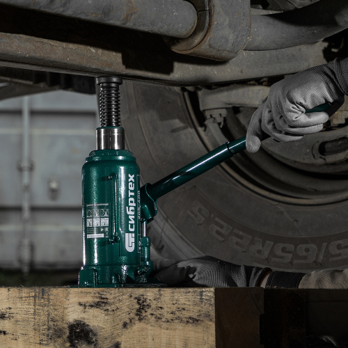 Домкрат гидравлический бутылочный, 12 т, 205-400 мм Сибртех по ценам производителя в Москве с доставкой по всей России