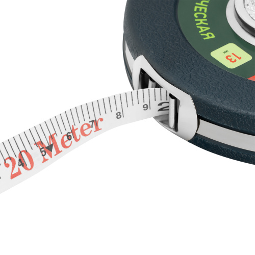 Рулетка геодезическая 20 м х 13 мм, закрытый корпус, фибергласовая лента Сибртех по ценам производителя в Москве с доставкой по всей России