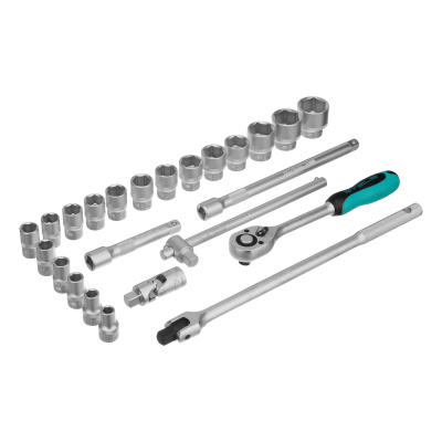 Набор торцевых головок с трещоткой 1/2", 24 предмета Stels по ценам производителя в Москве с доставкой по всей России