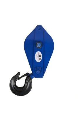 Блок монтажный однорольный с крюком TOR 2 т с откидной щекой (S) по ценам производителя в Москве с доставкой по всей России