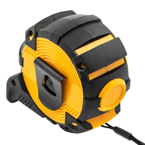 Рулетка 10м х 32мм, автоматич. фиксац., нейлон. покрытие, магнит. зацеп, двухстор. разметка Denzel по ценам производителя в Москве с доставкой по всей России