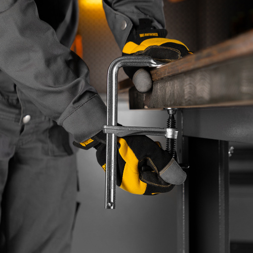 Струбцина F-образная, 80x200мм, кованая Denzel по ценам производителя в Москве с доставкой по всей России