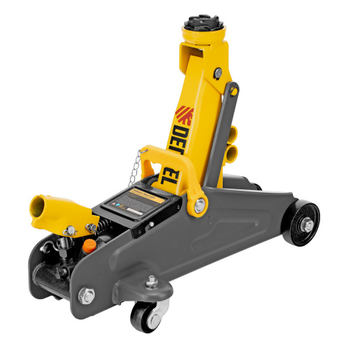 Домкрат гидравлический подкатной с фиксатором, 2 т, 130-330 мм Denzel по ценам производителя в Москве с доставкой по всей России