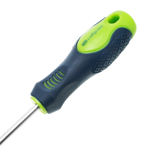 Отвертка, SL5 х 75 мм, CrV, двухкомпонентная рукоятка Сибртех по ценам производителя в Москве с доставкой по всей России