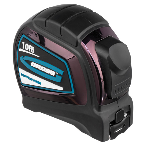 Рулетка "Doppelhaken",10 м x 25 мм,двухсторонний зацеп,Нейлон,двусторонняя шкала,автоматическая фиксация Gross по ценам производителя в Москве с доставкой по всей России