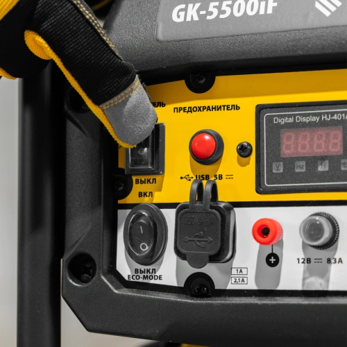 Генератор инверторный GK-5500iF, 5,5 кВт, 230 В, ручной старт DENZEL по ценам производителя в Москве с доставкой по всей России