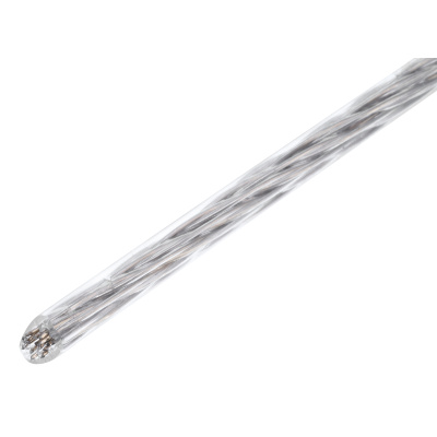 Трос металлополимерный прозрачный ПР-3.0, толщина 3.0 мм, моток 20 метров Сибртех по ценам производителя в Москве с доставкой по всей России