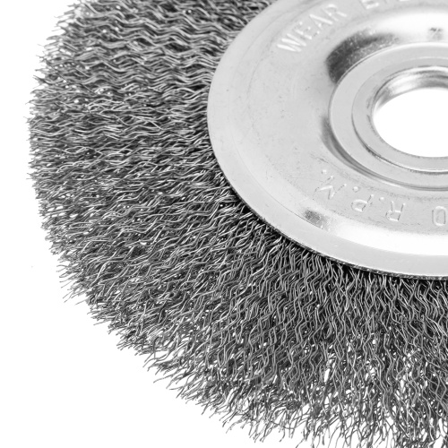 Щетка для УШМ, 150 мм, посадка 22.2 мм, плоская, витая проволока Сибртех по ценам производителя в Москве с доставкой по всей России