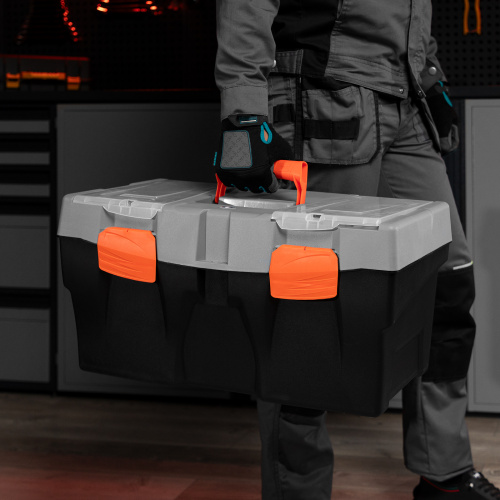 Ящик для инструмента 23", 590х300х300 мм, пластик Россия// Stels по ценам производителя в Москве с доставкой по всей России