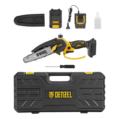 Цепная мини-пила аккумуляторная бесщет., CCS-150, шина 150 мм, Li-Ion, 20 В Denzel по ценам производителя в Москве с доставкой по всей России
