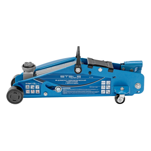Домкрат гидравлический подкатной 2.5 т, с фиксатором, Safety Pin, 140-385 мм Stels по ценам производителя в Москве с доставкой по всей России