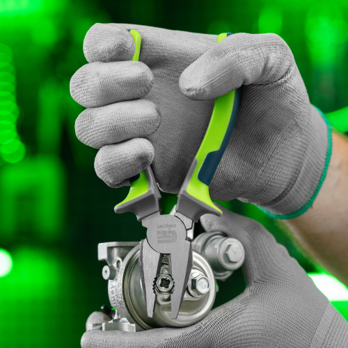 Плоскогубцы комбинированные, 160 мм, фосфатирование, трехкомпонентные рукоятки Сибртех по ценам производителя в Москве с доставкой по всей России