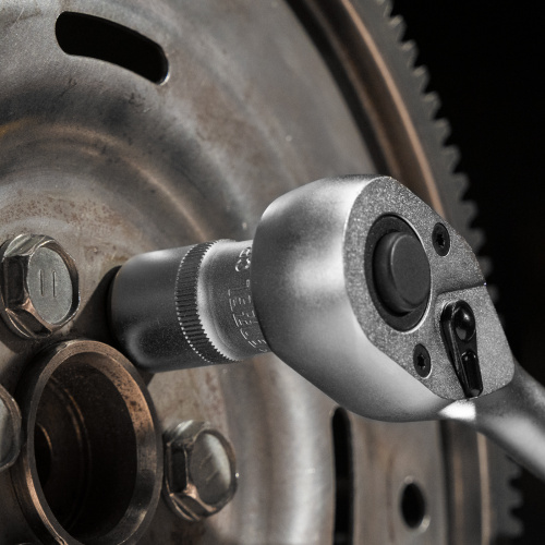 Ключ-трещотка 1/2", 90 зубьев, с быстрым сбросом, CrV Denzel по ценам производителя в Москве с доставкой по всей России