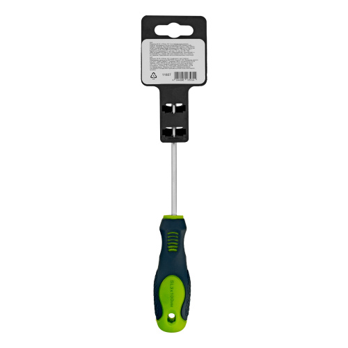 Отвертка, SL3 х 100 мм, CrV, двухкомпонентная рукоятка Сибртех по ценам производителя в Москве с доставкой по всей России