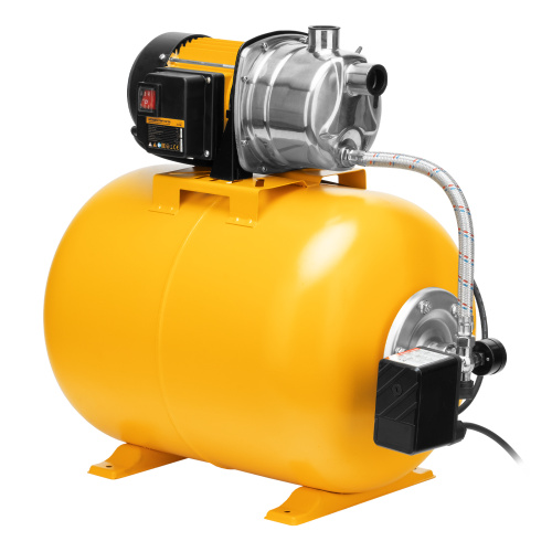 Насосная станция PSL1100X, 1100 Вт, 3600 л/ч, ресивер 50 л, подъем 45 м, нержавейка Denzel по ценам производителя в Москве с доставкой по всей России