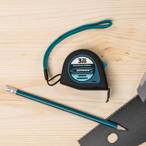 Рулетка "Ergonomisch",3 м x 16 мм,магнитный обрезиненный зацеп Gross по ценам производителя в Москве с доставкой по всей России