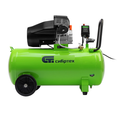 Компрессор воздушный КК-2200/100, 2,2 кВт, 350 л/мин, 100 л, прямой привод, масляный Сибртех по ценам производителя в Москве с доставкой по всей России