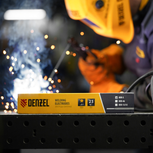Электроды DER-3, диам. 3 мм, 2,5 кг., рутиловое покрытие Denzel по ценам производителя в Москве с доставкой по всей России