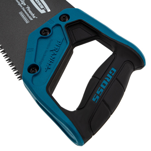 Ножовка по дереву "PIRANHA", 400 мм, 7 TPI, 3D-зуб, тефлоновое покрытие полотна, двухкомпонентная рукоятка Gross по ценам производителя в Москве с доставкой по всей России