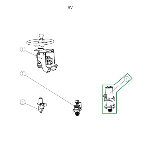 Двигатель рулевого управления в сборе для ричтрака RV (48V/0,6 кВт/АС) по ценам производителя в Москве с доставкой по всей России