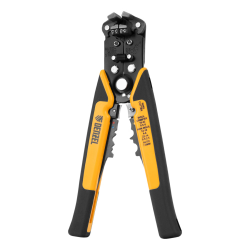 Щипцы для зачистки электропроводов 0,2-6 мм², функция обрезания проводов Denzel по ценам производителя в Москве с доставкой по всей России