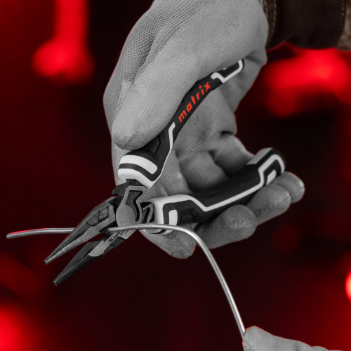 Длинногубцы прямые 165 мм, усиленная система, Pro Matrix по ценам производителя в Москве с доставкой по всей России