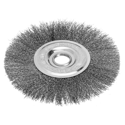 Щетка для УШМ, 175 мм, посадка 22.2 мм, плоская, витая проволока 0.3 мм Сибртех по ценам производителя в Москве с доставкой по всей России