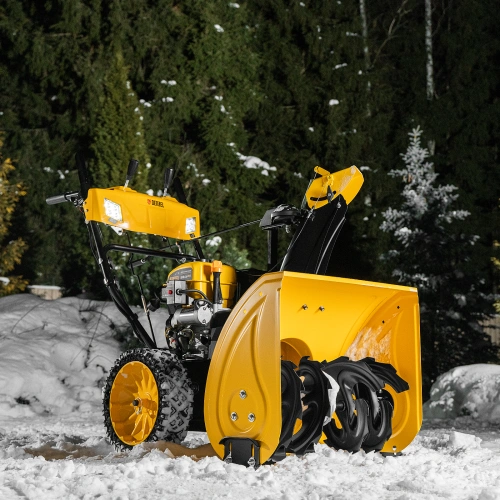 Бензиновая снегоуборочная машина SBM 610S PRO, 212 cc, электростартер, фара, обогрев Denzel по ценам производителя в Москве с доставкой по всей России