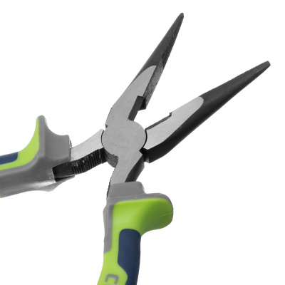 Длинногубцы прямые 180 мм, фосфатирование, трехкомпонентные рукоятки Сибртех по ценам производителя в Москве с доставкой по всей России