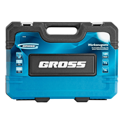 Набор инструментов, 1/4", 1/2", CrV, 120 зубьев, 109 предметов Gross по ценам производителя в Москве с доставкой по всей России