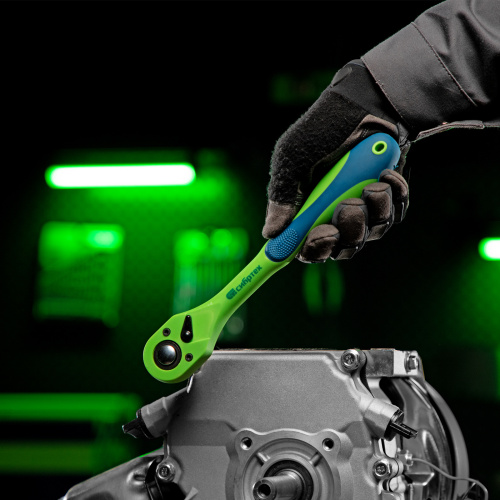 Ключ-трещотка 1/2", CrV, 72 зуба, с быстрым сбросом Сибртех по ценам производителя в Москве с доставкой по всей России