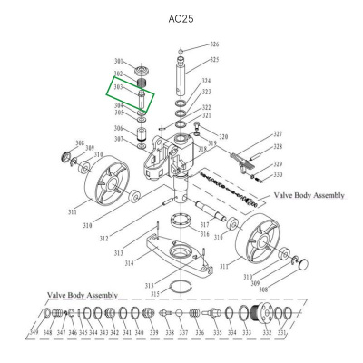 Шток нагнетательный для гидравлических тележек DF25 по ценам производителя в Москве с доставкой по всей России