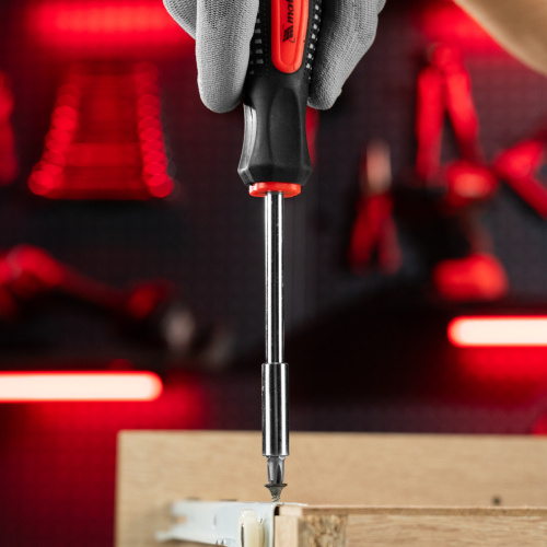 Отвертка с набором бит, 11 шт, Fusion, CrV, трехкомпонентная рукоятка "Anti slip" Matrix по ценам производителя в Москве с доставкой по всей России