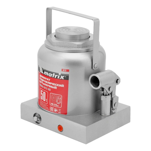 Домкрат гидравлический бутылочный, 50 т, высота подъема 240-370 мм Matrix по ценам производителя в Москве с доставкой по всей России