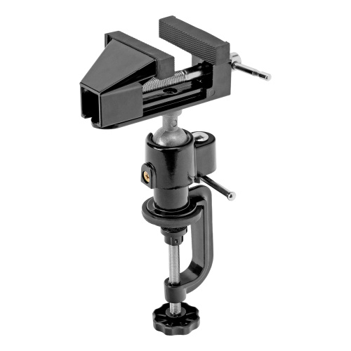 Тиски настольные, многофункциональные, сменная насадка, хомут для дрели, шарнирный механизм, 70 мм Matrix по ценам производителя в Москве с доставкой по всей России