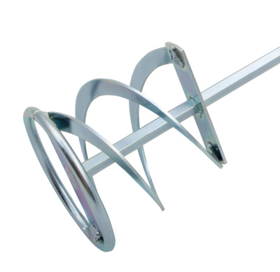 Миксер для красок и штукатурных смесей, 80 х 400 мм, оцинкованный, шестигранный хвостовик 8 мм Denzel по ценам производителя в Москве с доставкой по всей России