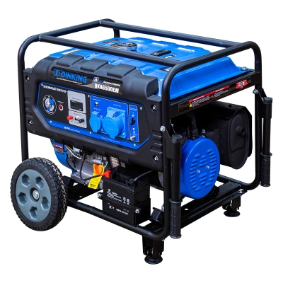 Генератор бензиновый Dinking DKA6500EW (6,5кВт, электростартер, 15лс, колёса) по ценам производителя в Москве с доставкой по всей России