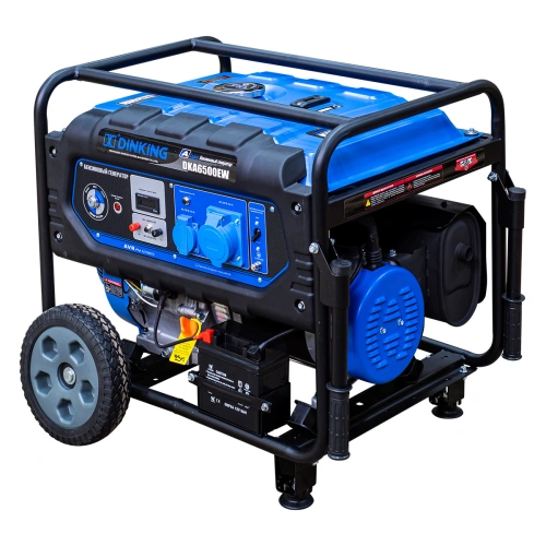 Генератор бензиновый Dinking DKA6500EW (6,5кВт, электростартер, 15лс, колёса) по ценам производителя в Москве с доставкой по всей России