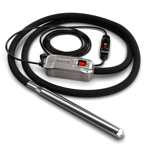 Высокочастотный глубинный вибратор со встроенным преобразователем 5 м Vektor EL 50 по ценам производителя в Москве с доставкой по всей России