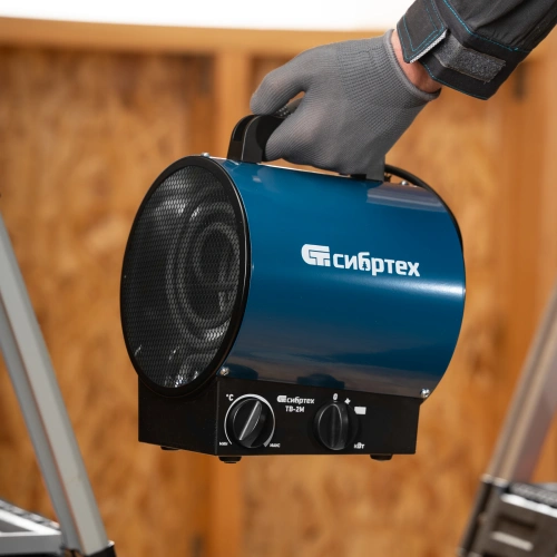 Тепловая пушка ТВ-2М (тепловентилятор), 230 В, 2 режима: вентилятор / 2000 Вт Сибртех по ценам производителя в Москве с доставкой по всей России
