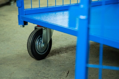 Тележка платформенная TOR ТП-3С (700х1200) с бортами из сетки и двумя ручками (колеса 160 мм) по ценам производителя в Москве с доставкой по всей России