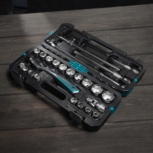 Набор инструментов, 1/2", CrV, 120 зубьев, 24 предмета Gross по ценам производителя в Москве с доставкой по всей России