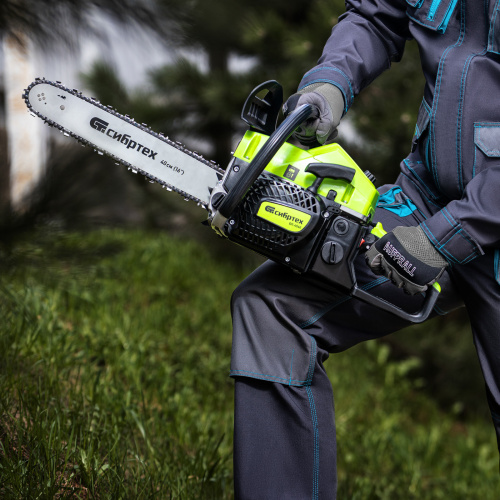 Пила цепная бензиновая БП-4540, 45 см3, шина 40 см, шаг 0.325, паз 1,5 мм, 64 звена Сибртех по ценам производителя в Москве с доставкой по всей России