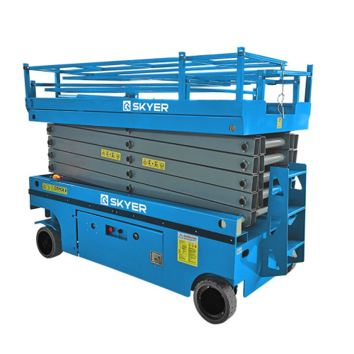 Самоходный ножничный подъемник с выдвижной платформой SKYER PL1625 по ценам производителя в Москве с доставкой по всей России