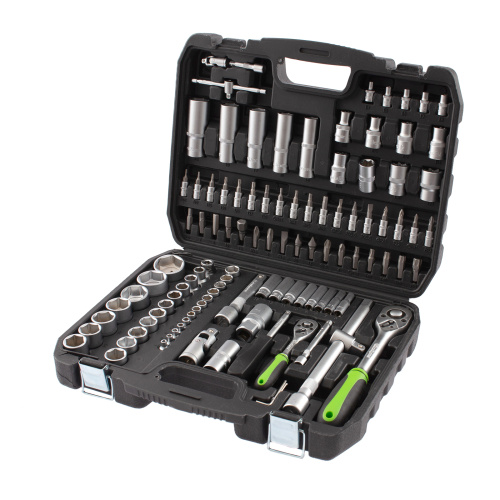 Набор инструмента, 1/2", 1/4", пластиковый кейс, 108 предметов Сибртех по ценам производителя в Москве с доставкой по всей России