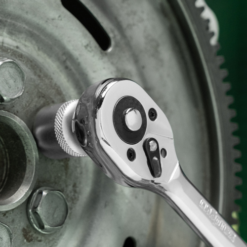 Ключ-трещотка 3/8", 45 зубьев, цельнометаллический, с быстрым сбросом, CrV, хром Сибртех по ценам производителя в Москве с доставкой по всей России