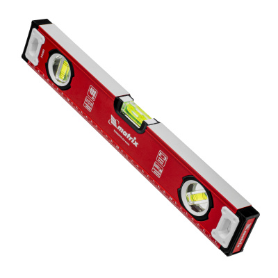 Уровень алюминиевый, фрезерованный, 3 глазка, 400 мм Matrix по ценам производителя в Москве с доставкой по всей России