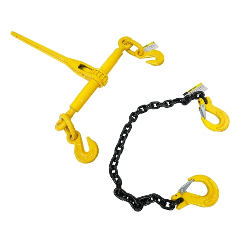Стяжка цепная строп 1СЦ 9т талреп 10мм 4м цепь крепежная крюк-крюк комплект с храповиком по ценам производителя в Москве с доставкой по всей России