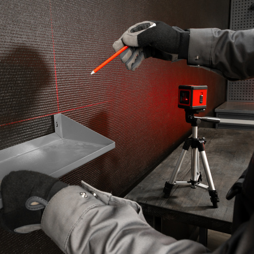 Лазерный уровень XQB RED Pro SET, 10 м, красный луч, батарейки, штатив MTX по ценам производителя в Москве с доставкой по всей России