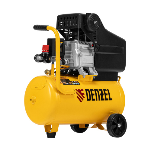 Компрессор воздушный DC1500/24, прямой привод, 1.5 кВт, 24 литра, 220 л/мин Denzel по ценам производителя в Москве с доставкой по всей России